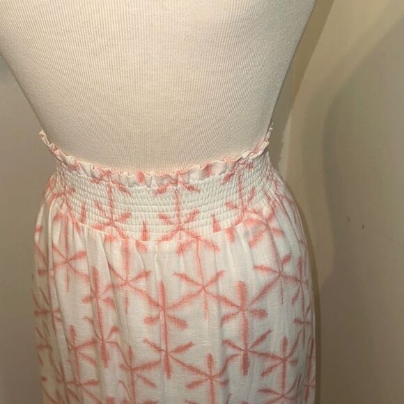 NWT LOFT Coral/White Patterned Women's Skirt Size Medium - Picture 3 of 13